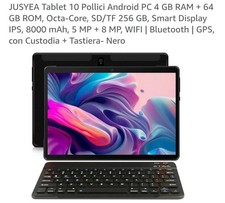 Tablet JUSYEA 10 Pollici 4 GB RAM Come nuovo con pellicola!