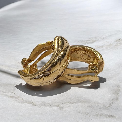 Orecchini clip trapuntati - clip,