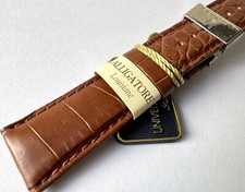 UNIVERSAL GENEVE CORREA ALLIGATORE LOUISIANE CON CIERRE DEPLOYANTE 22MM, SWISS