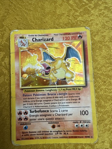 Carta pokemon charizard prima - pokemon,