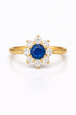 Anello aureola floreale