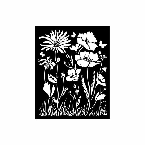 Stencil atelier papaveri - stencil, e