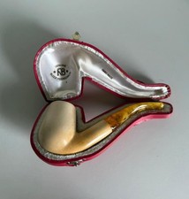 Pipa rara da collezione ANDREAS BAUER schiuma mare meerschaum con custodia.