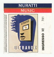 Biglietto del concerto degli ULTRAVOX, Milano, PalaLido - 6 Dicembre 1981