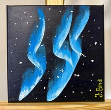 Quadro Aurora Boreale dipinto