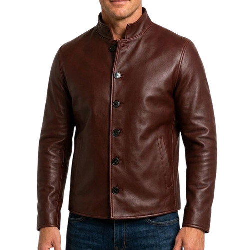 Giacca uomo vera pelle slim