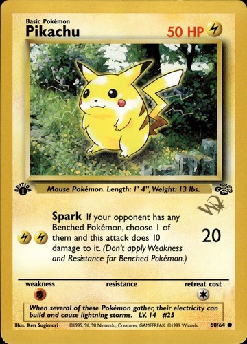 Edizione pikachu 64 w - edizione, 60/64