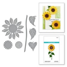 Stampi da taglio in metallo girasole foglie di fiori carta scrapbooking stencil goffratura