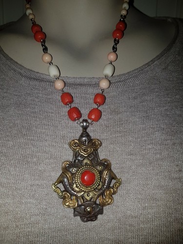 Collana collier corallo rosso - corallo,
