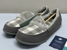 NUOVE pantofole Revitalign betulla bufalo check ortesi cuscino donna TG 8 M