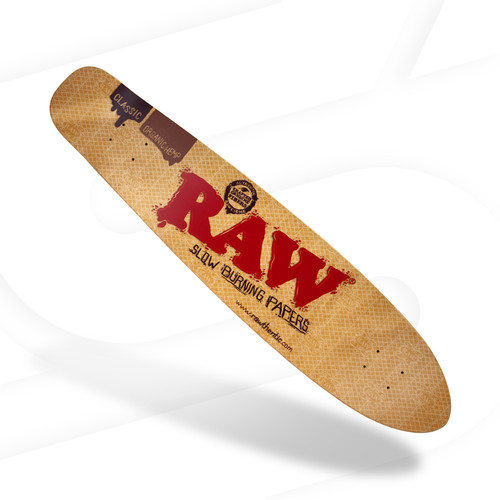Raw skate deck long board - skate,