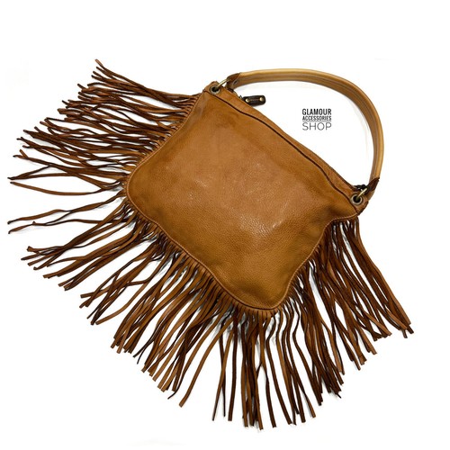 Borsa donna sacca - frange, vera