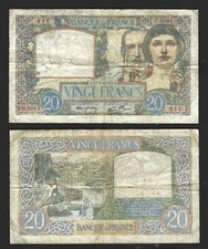 FRANCIA - FRANCIA 20 franchi 1941 a.C. / Fine (fori)