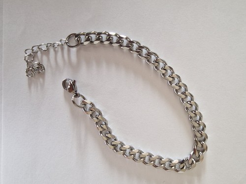 Bracciale acciaio inox 18cm - bracciale,
