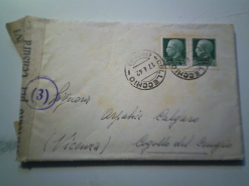 Busta viaggiata collecchio - da,