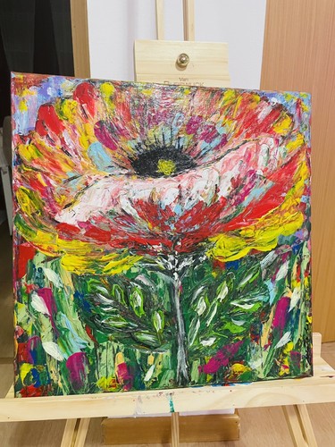 Quadro moderno dipinto mano - dipinto,