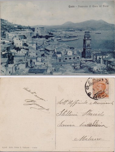 Cartolina gaeta panorama - cartolina, gaeta.