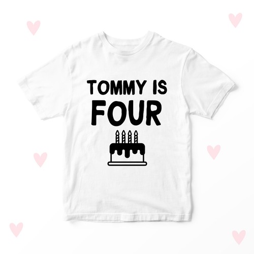 Shirt compleanno quattro - t-shirt,