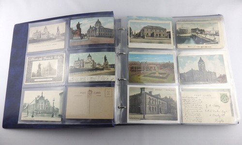 Public library postcard - postcard, album