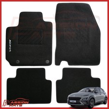 TAPPETI HYUNDAI KONA DAL 2017 TAPPETINI IN MOQUETTE SAGOMATI CON RICAMO KIT 4 PZ