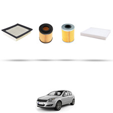 HOFFCAR Kit tagliando - 4 filtri per Opel Astra H ,GTC,SW 1.7 CDTI 92kw Dal 2007