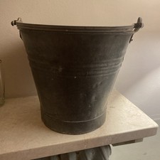 Vecchio Mastello/secchio In Ferro Zincato Peso 1,5kg