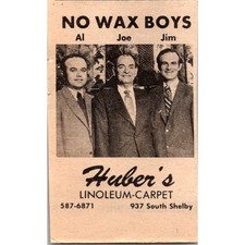 Huber's Linoleum-Carpet No Wax