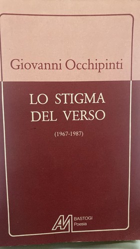 Stigma del verso giovanni - verso,