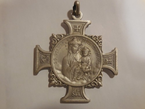 Croce medaglia devozionale - croce,