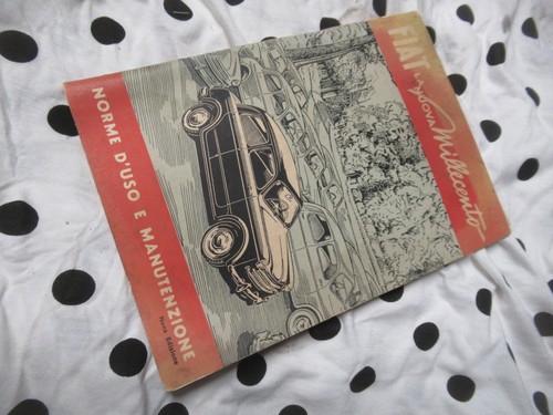 Fiat 1100 103 libretto dei - -,
