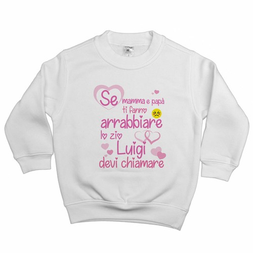 Felpa bambina personalizzata