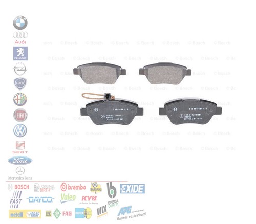 Pastiglie freno anteriori fiat - pastiglie,