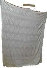 COPRILETTO COPERTA MATRIMONIALE FATTO A MANO ALL'UNCINETTO LAVORAZIONE A FILET