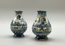 Rare Pair 17thC Italian Savona