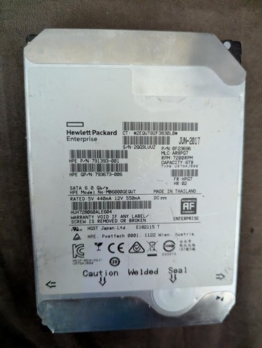 Hgst hitachi hpe - hpe, rpm