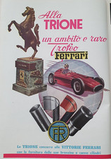 FERRARI AUTO VINCE TROFEO con TRIONE   - PUBBLICITA' D'EPOCA ADVERTIS ADV-GO2