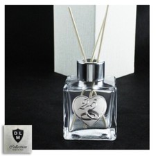 29928 Bomboniere Profumatore Vetro Metallo Fedi 25 Anniversario Nozze Argento