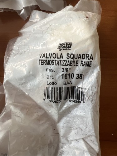 Far valvola termostatizzabile - valvola,