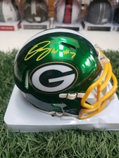 Quay Walker Autografo Green Bay Packers Flash Speed Mini Casco-Beckett W Holo