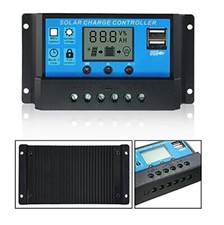 CONTROLLER REGOLATORE DI CARICA PANNELLI SOLARI 12V/24V 10A AUTOMATICO PANNELLO