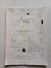 Fantic Trial 50 TX 330 COPIA Facsimile scheda omologazione DGM Motorizzazione
