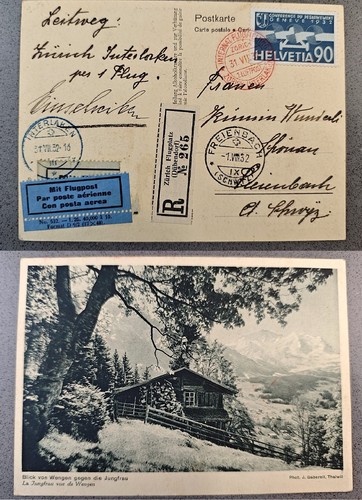 Svizzera 1932 cartolina - svizzera,