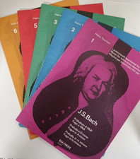 LOTTO 5x BACH MUSICA PER LIUTO TRASCRITTA PER CHITARRA SPARTITI RICORDI