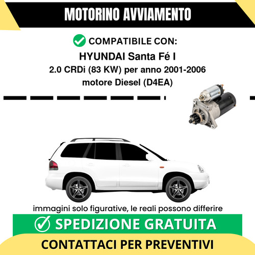 Motorino avviamento hyundai - avviamento,