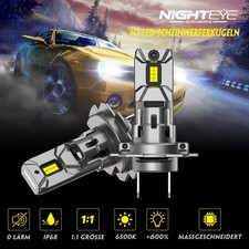 2 fari LED H7 6500K 30000LM alogeni con omologazione Canbus senza errori DE