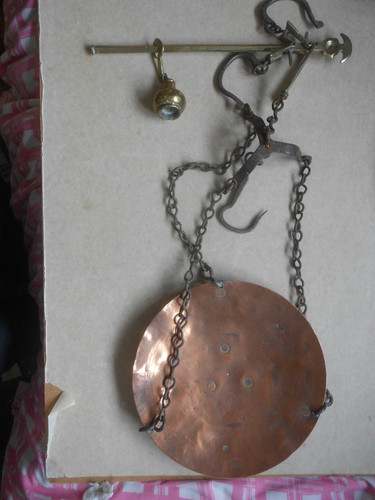 Vintage brass balance - brass, beam