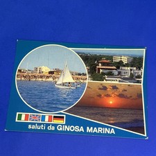SALUTI DA GINOSA MARINA  VIAGGIATA CARTOLINA SOUVENIR