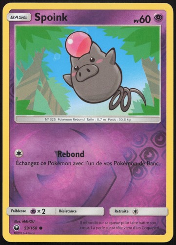 Carte pokémon spoink - carte,