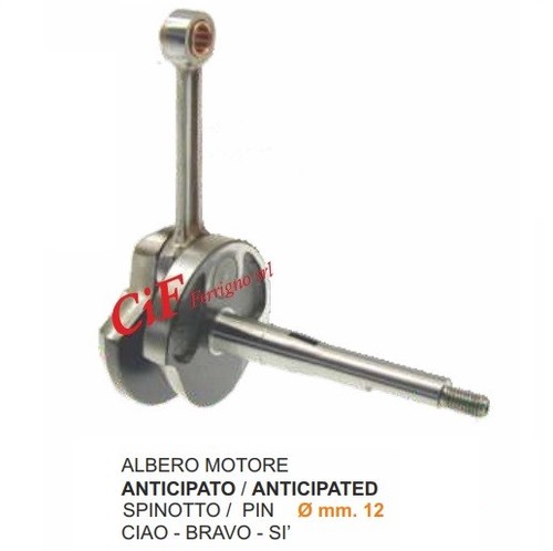 Albero motore anticipato - motore,