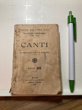 Libro Piccolo  1912 CANTI